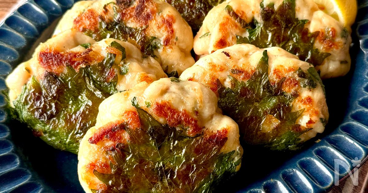 味付けはうどんスープ♪【ささみ大葉つくね】包丁まな板不要！