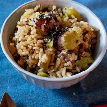【炊飯器で丸ごとさつまいも蒸し】炊き込みご飯