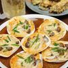 【キノコの明太マヨミニピザ】濃厚＆パリッと食感！簡単おつまみの工程3