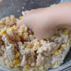 【くしゅくしゅチーズピーマンの肉詰め】節約/かさましの工程4