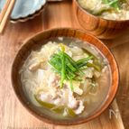 クタクタ白菜が最高！長ネギと白菜の豚汁＼食べ応え◎！／