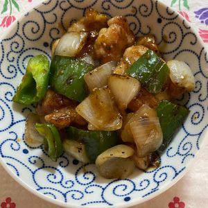 万福の作ってみた!投稿(行列の中華屋さんの🍚鶏肉のオイスターバター黒胡椒炒め🤩)