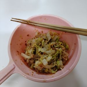 みふりーもの作ってみた!投稿(『白菜とツナのおかかポン酢あえ』無限に食べられる♪)