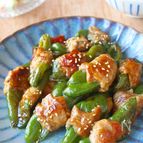 豚こまで♪ピーマンの甘味噌肉巻き