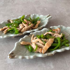 こんこんの作ってみた!投稿(“青椒肉絲(チンジャオロース)” 家にある調味料で簡単に！)