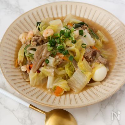 白菜がとろけるほど美味い『中華丼』！白菜大量消費レシピ！