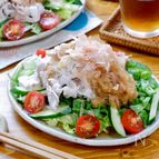 柔らか豚しゃぶでさっぱり☆『冷しゃぶおろしポン酢サラダ』