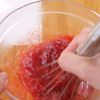 生クリームなしでも美味しい「ふわふわいちごムース」の工程1