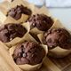 ＜混ぜて焼くだけ＞米粉のチョコバナナマフィン