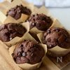 <混ぜて焼くだけ>米粉のチョコバナナマフィン