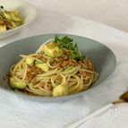 納豆とアボカドのアジアンパスタ