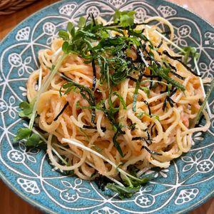 1421814の作ってみた!投稿(何度も作りたい【明太子パスタ】茹でて和えるだけなのに絶品!)