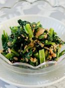 小松菜とツナの辛子ポン酢和え