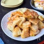 【鶏むね肉と春キャベツの一口カレー餃子】