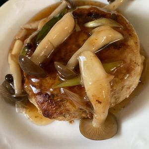 bo-zu3の作ってみた!投稿(安うまヘルシー♡『豆腐ハンバーグの和風きのこあんかけ』)