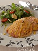 白菜とベーコンの洋風お好み焼き