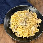 【チキンクリームパスタ】生クリーム不使用・ワンパンで簡単