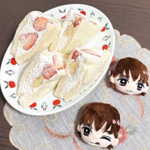杏仁の作ってみた!投稿(ヨーグルトクリームが爽やか♡絶品フルーツサンド)