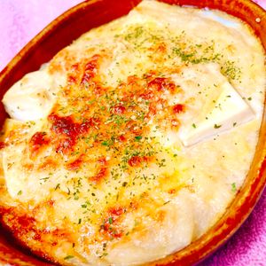 お料理happy🍀の作ってみた!投稿(長芋と豆腐のダブルチーズ鉄板焼き)