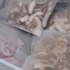 きのこと豆のデリサラダの下準備