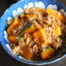 【煮込み5分♡かぼちゃのそぼろ煮】たっぷりの餡がおいしい！