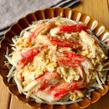 ワンパン10分！【ふわとろ卵のカニ玉もやし】コスパ抜群♪
