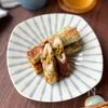 みんな大好き◎【ちくわ納豆の磯辺焼き】米粉でサクッと！