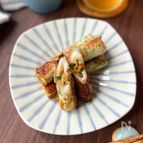 みんな大好き◎【ちくわ納豆の磯辺焼き】米粉でサクッと！