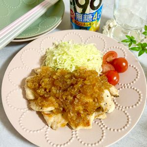 のりのり🐾🎀🤍の作ってみた!投稿(ワンパン10分！【ささみのオニオンソースソテー】ご飯すすむ♩)