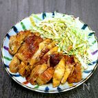 鶏むね肉の甘辛ガーリック焼き