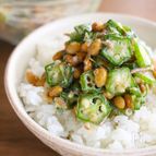 【冷凍オクラ】茹でない！納豆オクラ