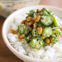 【冷凍オクラ】茹でない！納豆オクラ