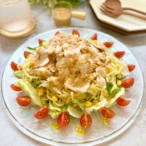 のりのり🐾🎀🤍の作ってみた!投稿(うま辛ラーメンサラダ★麻辣ごまポン)
