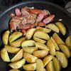 塩昆布で【和風ジャーマンポテト】今日のおつまみの工程2