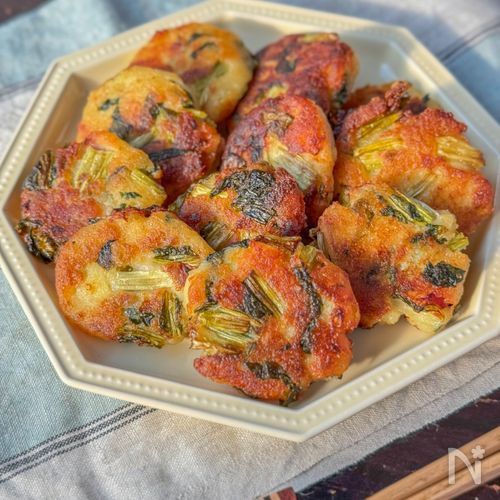【小松菜とベーコンのポテト焼き】節約/あと一品