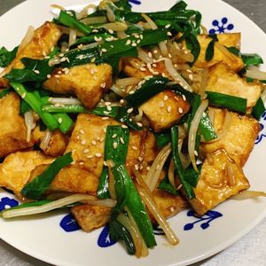 ルカの作ってみた!投稿(スタミナ系節約おかず♡『レバニラ風厚揚げ』調味料オール1☆)