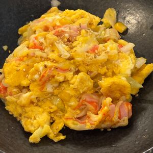 あなぼんごはんの作ってみた!投稿(【ふわとろ海鮮たまご】簡単すぎる節約絶品中華)