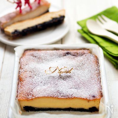 ホーローバットでスパイスチーズケーキ