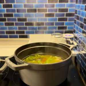 funinmans_mesiの作ってみた!投稿(【ちぎりレタスとウインナーの卵スープ】ちぎって包丁不要♬)