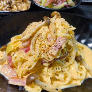 もんぶらん°・*:.。.☆の作ってみた!投稿(塩麹でこっくりまろやかカルボナーラ【ワンポット】)