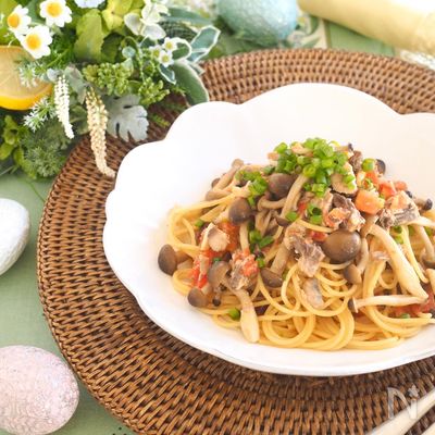 サバ缶の旨味三重奏パスタ