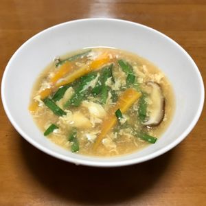 Nao★彡の作ってみた!投稿(とろみが美味しい！ニラ玉スープ)