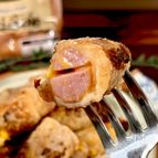 背徳のチーズサンド肉巻きソーセージ