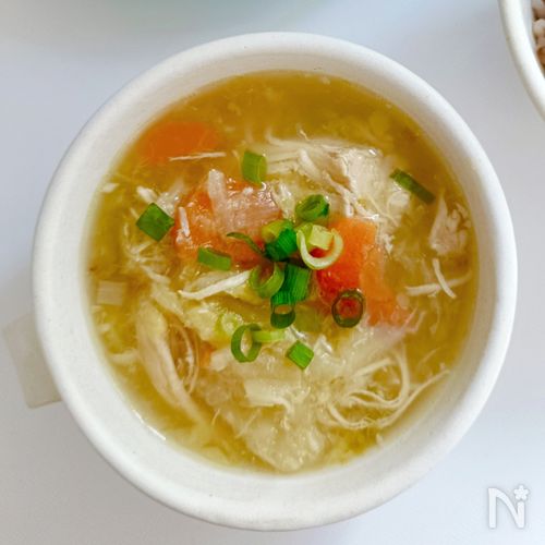 【作業10分!圧力鍋で】鶏むね肉キャベツのヘルシースープ