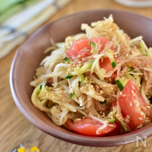 【大根とトマトの中華風ツナ和え】すっぱくないから食べやすい！