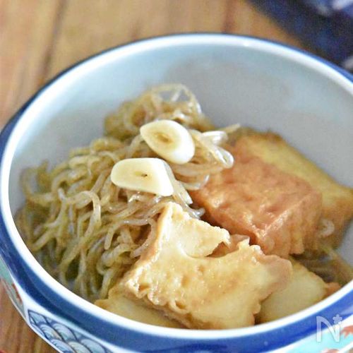 しらたきと厚揚げ豆腐の煮物【作り置き】