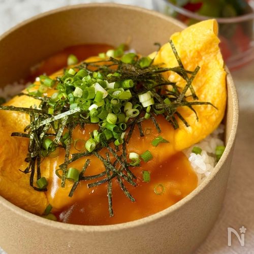 10分で完成！【納豆オムレツあんかけ丼】