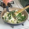 【ちくわと野菜のかき揚げ風】揚げないワンパンの工程5