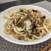 813267の作ってみた!投稿(バター醤油香る♡︎チンゲン菜と豚バラの焼きうどん)