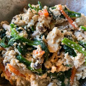 achaccoの作ってみた!投稿(【基本の和食】ほうれん草の白和え)